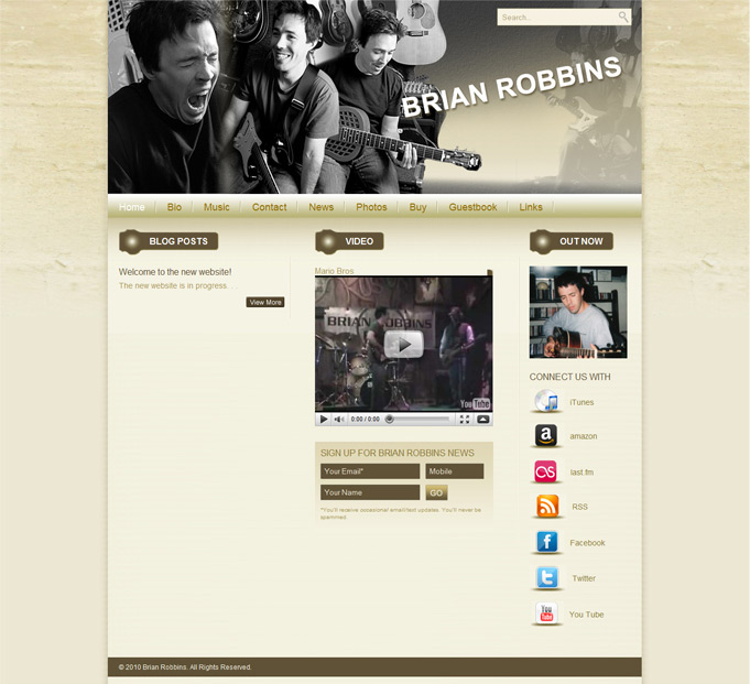 Wordpress music theme