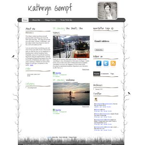 Personal Website Design kathryn gompf