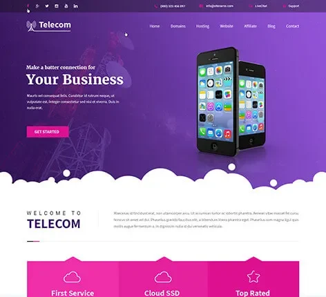 Broadband WordPress Theme