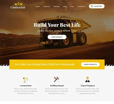 Construction Company WordPress Theme