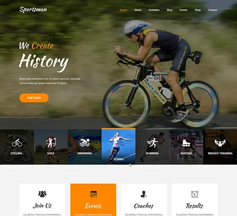 Football WordPress theme