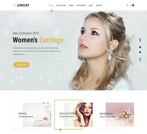 Jewellery Gold WordPress theme