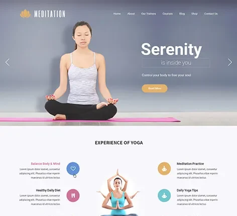 Pranayama Yoga WordPress Theme