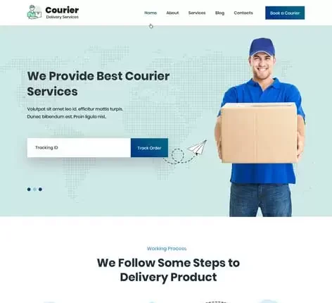 Courier Delivery WordPress Theme