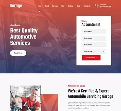 Car Service WordPress Theme