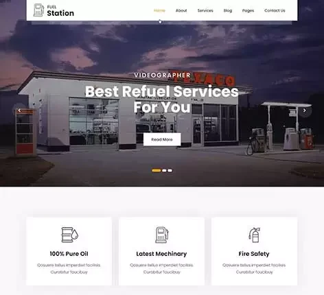 Oil Station WordPress Theme