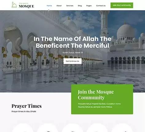 Islamic Center WordPress Theme