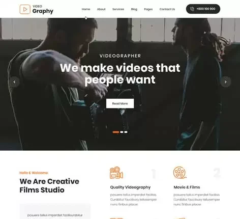Videographer WordPress Theme