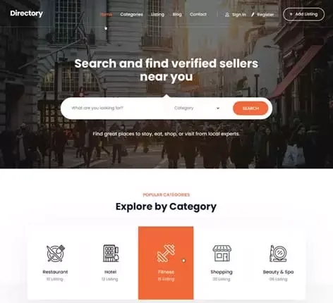 Directory Listing WordPress Theme