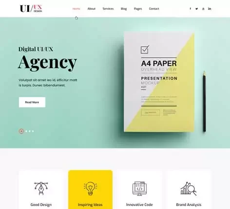 UI Design WordPress Theme