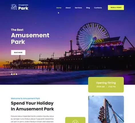 Water Park WordPress Theme