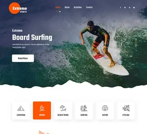 Outdoor Sports WordPress Theme