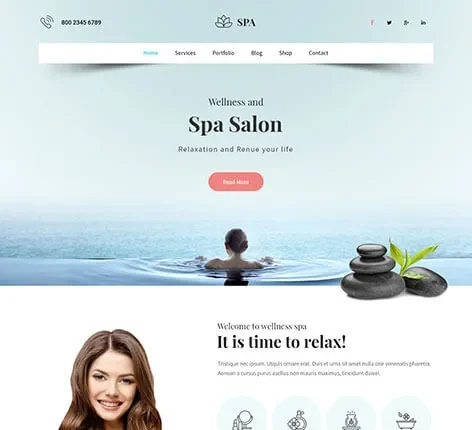 Beauty Salon Spa WordPress Theme