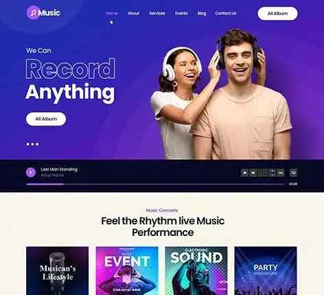 DJ WordPress theme