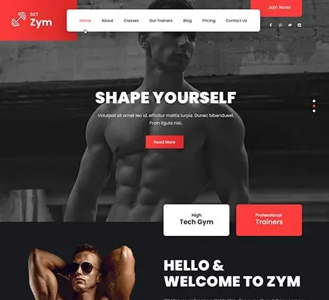 Personal Trainer WordPress Theme