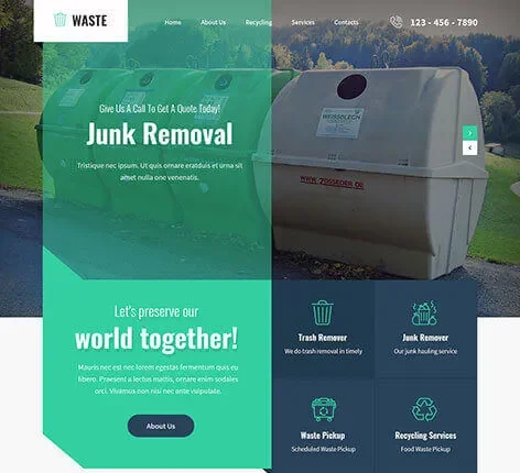 Junk Removal WordPress theme