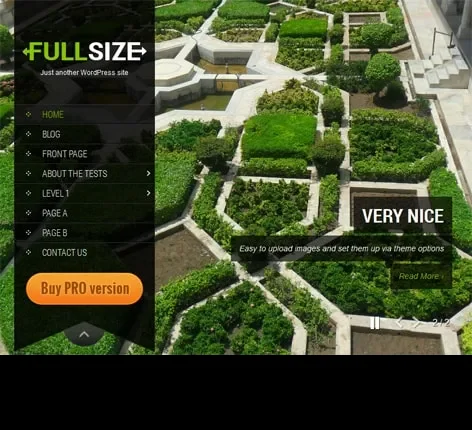 Fullscreen WordPress Theme
