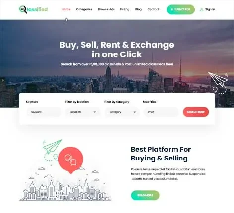 Best WordPress Classifieds Theme