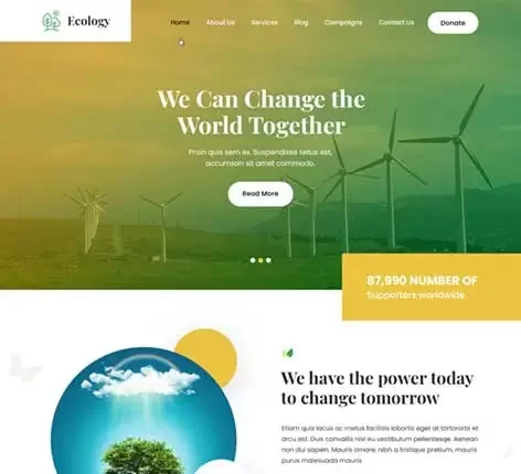 Ecological WordPress Theme