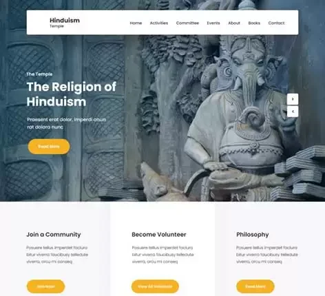 Hindu Religious WordPress Theme
