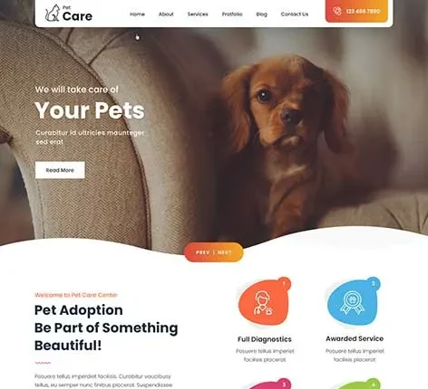 Veterinary WordPress Theme