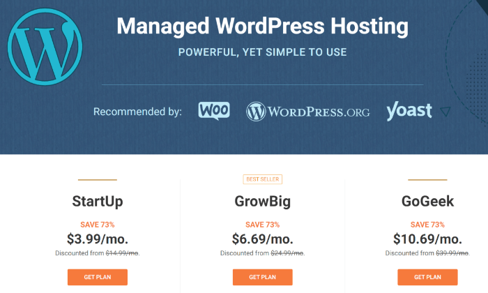 manage WordPress hosting