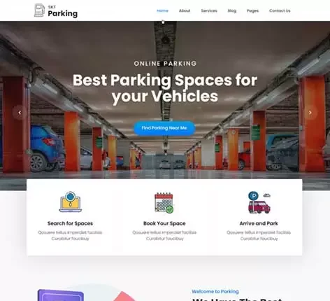 Auto parking WordPress theme