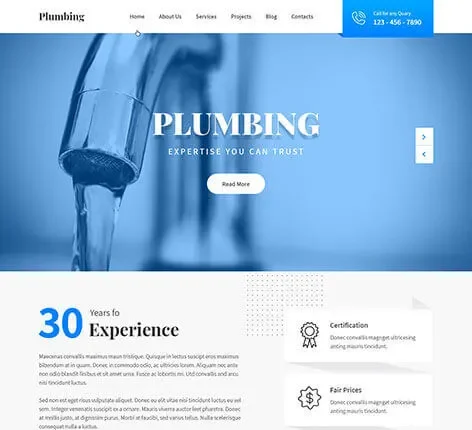 Maintainance WordPress Theme