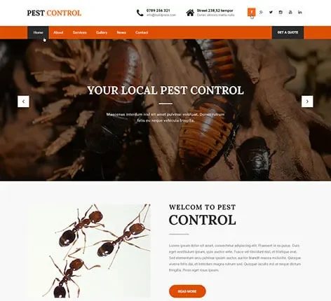Rodents Control WordPress Theme