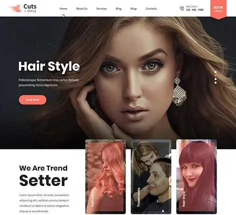 Hair Salon WordPress Theme
