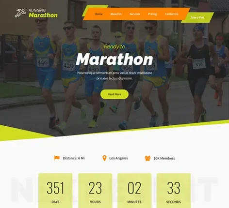 Running Sports WordPress Theme