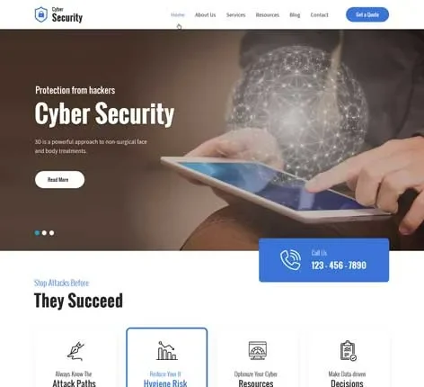 Ethical Hacker WordPress Theme