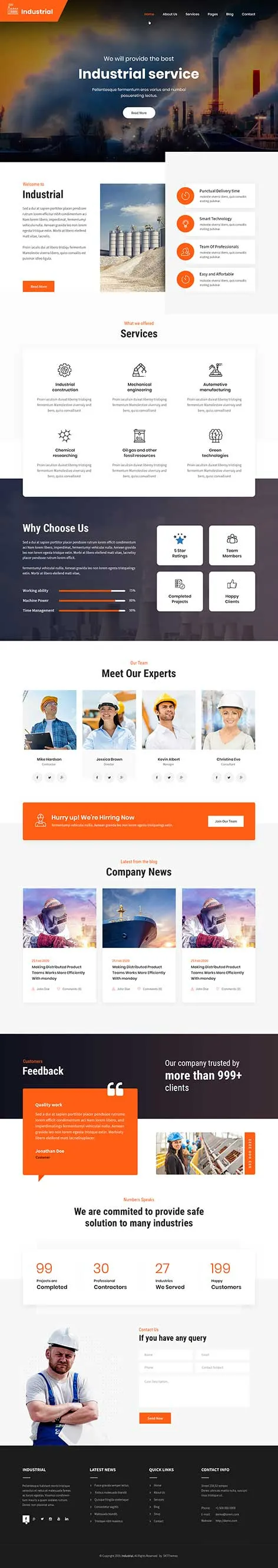 Factory WordPress theme