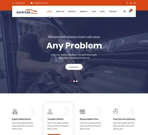 Garage WordPress theme