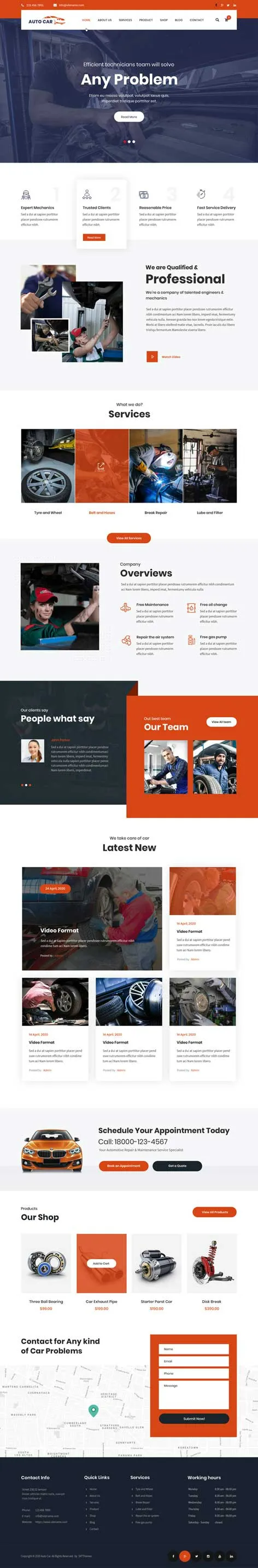 Garage WordPress theme