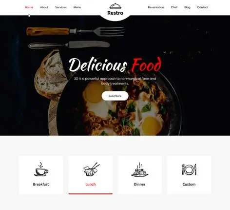 Restaurant WordPress theme