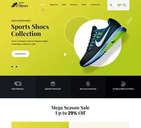footwear WordPress theme