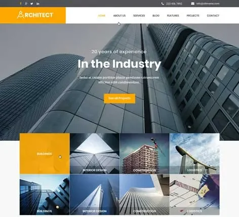 Architecture WordPress theme