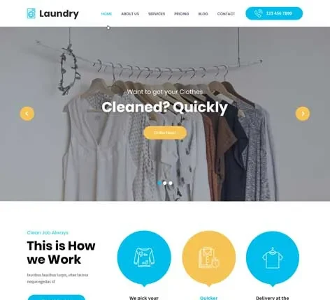 Laundry Service WordPress Theme