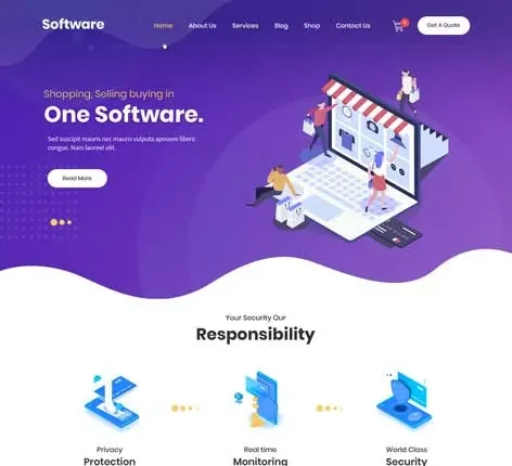 Software Service WordPress Theme