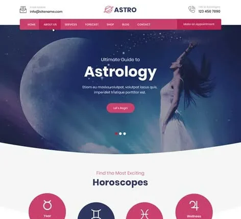 Vastu Shastra WordPress Theme