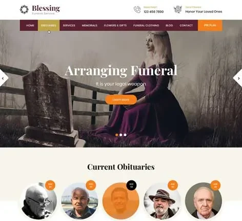 funeral Service WordPress Theme