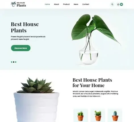 houseplants WordPress theme