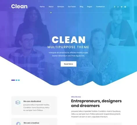Clean WordPress Theme
