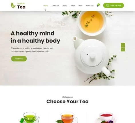 Green Tea WordPress Theme