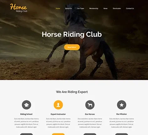 Horse Club WordPress Theme