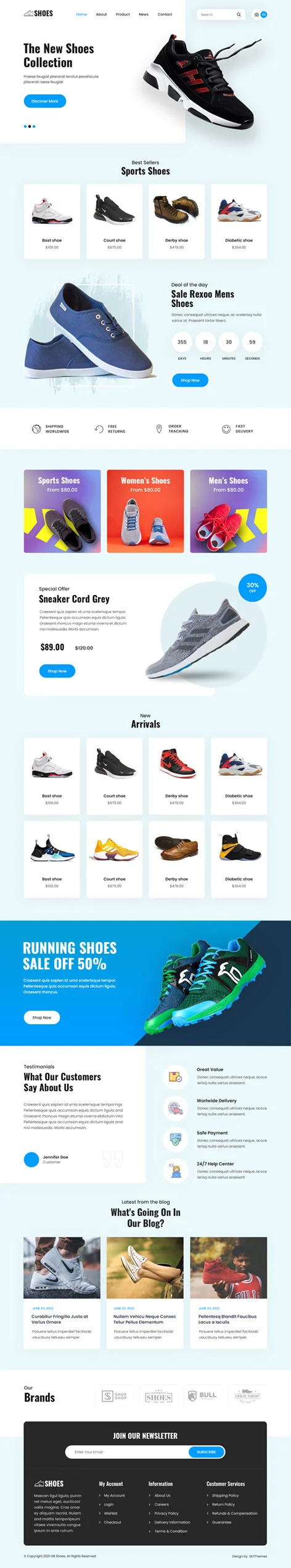 shoe repairs WordPress theme