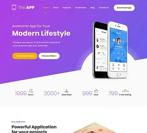 App Store WordPress Theme