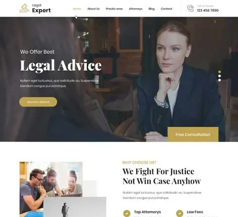 Lawyer Base WordPress Theme