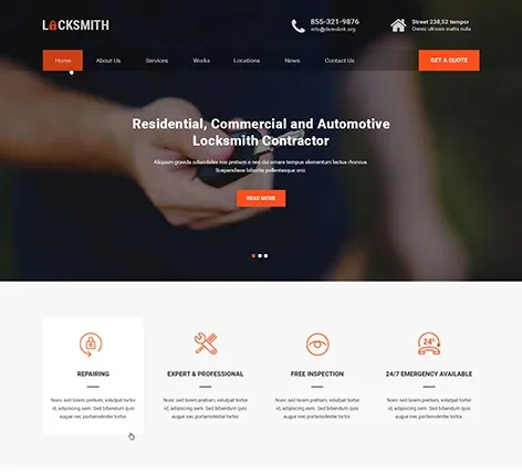 Locksmith WordPress Theme